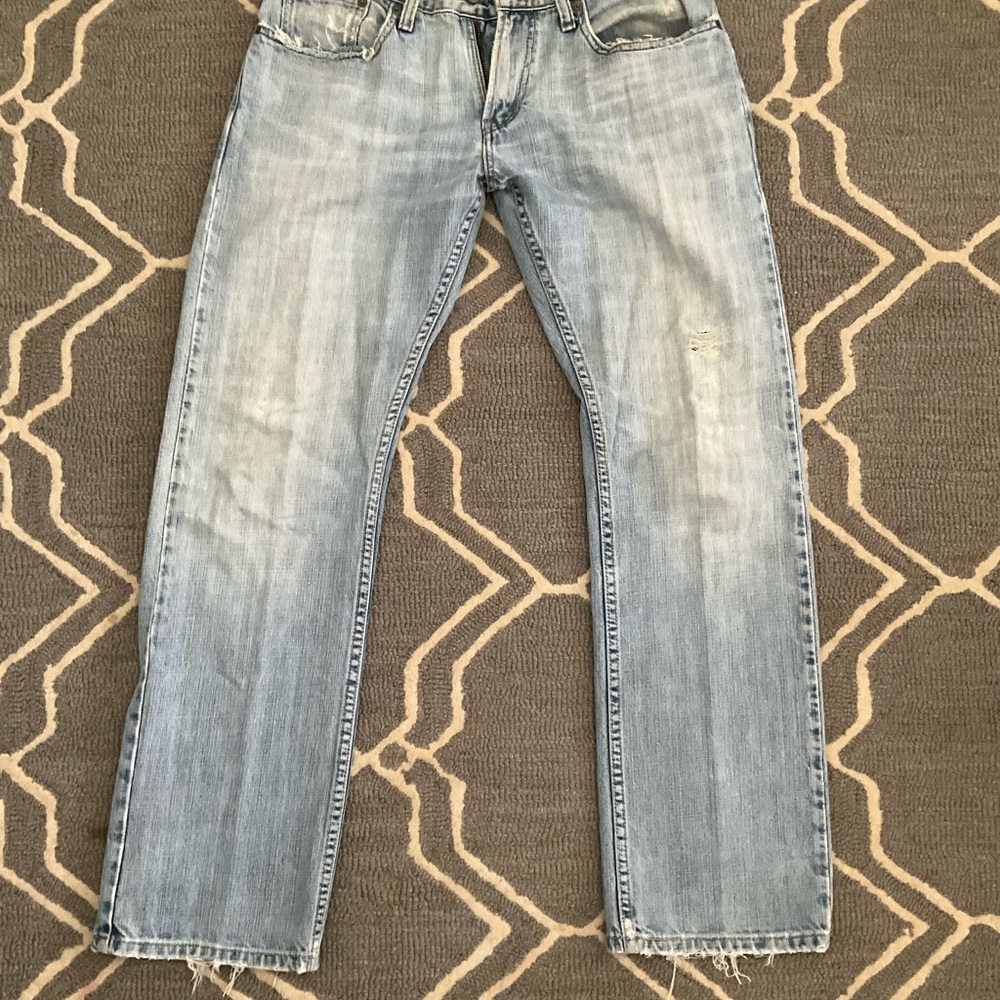Levi's 514 Men's Light Stone Distressed Jeans 32x30